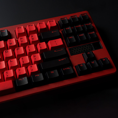 KM键客中国红键帽ALL-SUB工艺