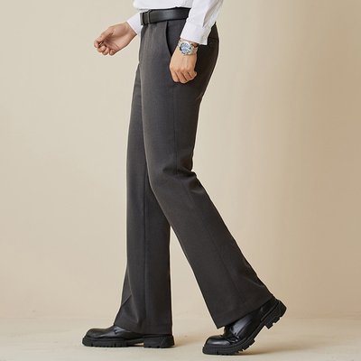 TEEMZI冬季加厚保暖微喇叭长裤