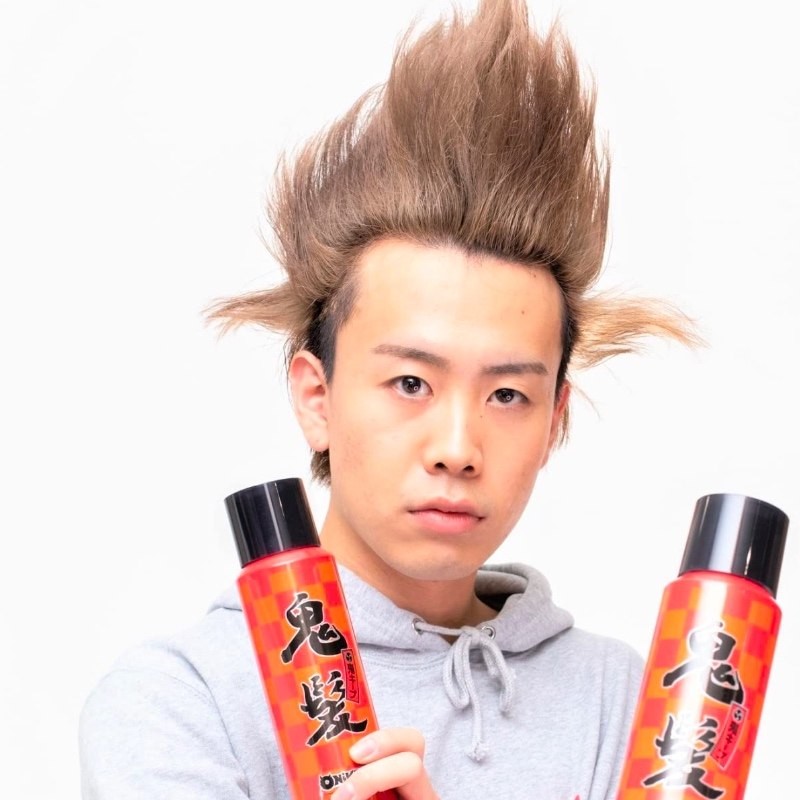 emajiny日本onikami鬼发超强定型喷雾发胶干胶无香耐湿防汗250g