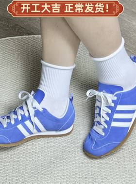 Adidas/阿迪达斯VS JOG 2.0百搭低帮生活休闲鞋男女蓝色JS4444