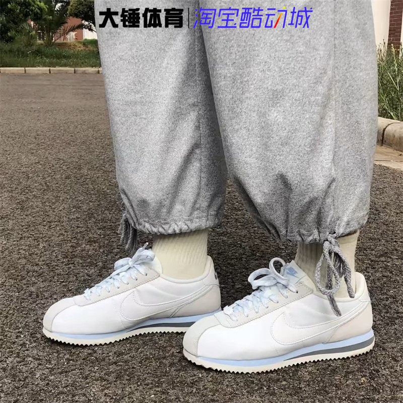 Nike/耐克CORTEZ白蓝女款低帮时尚休闲阿甘鞋跑步鞋HF6410-101
