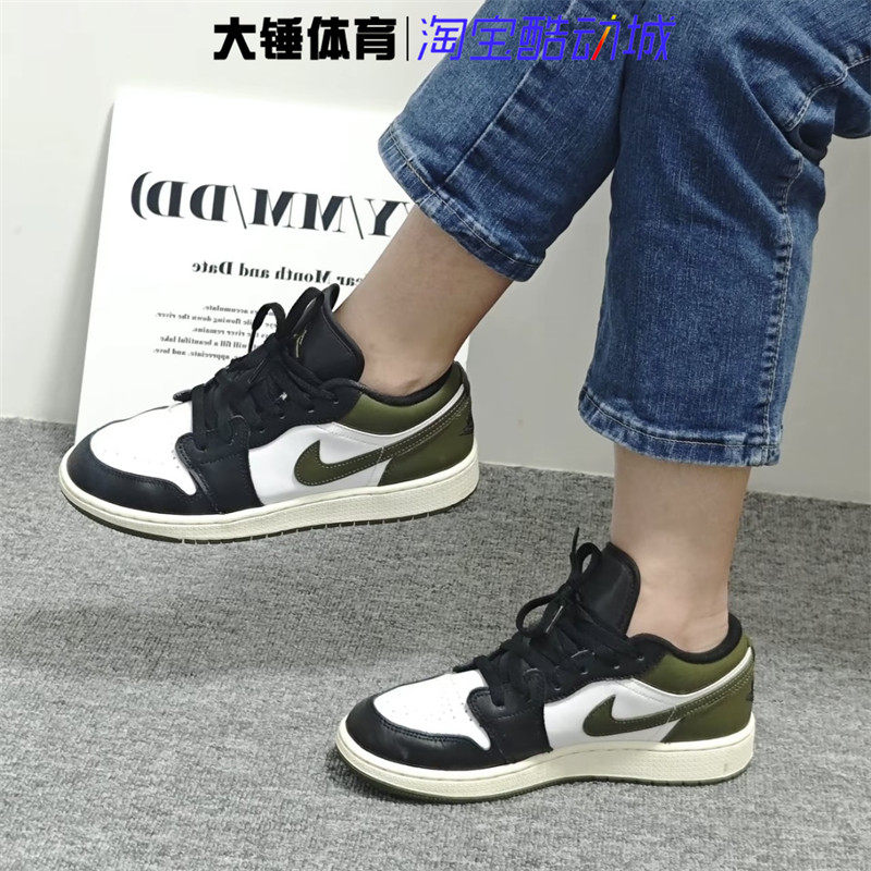 耐克/NikeAir Jordan 1AJ1黑绿舒适百搭休闲运动篮球鞋553560-092