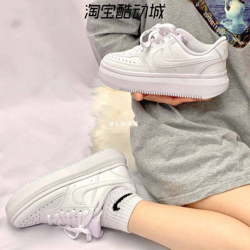 Nike Court Vision Alta夏款女子厚底空军一号休闲板鞋DM0113-100