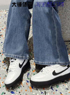 Nike/耐克Air Force 1 AF1空军一号女子黑白色休闲板鞋CT3839-121