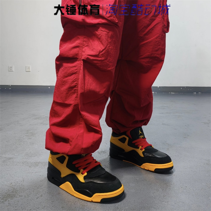 Nike/耐克Air Jordan 4 RM男款黑黄低帮运动复古篮球鞋FQ7939-007