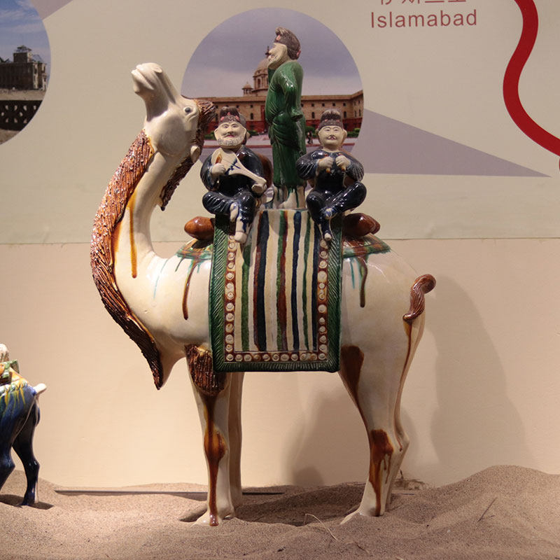 仿古唐三彩骆驼载乐五人乐器俑摆件胡俑中式陶瓷古玩古董装饰礼品,家居饰品,装饰摆件,淘宝优惠券,粉丝福利购,淘宝优惠卷