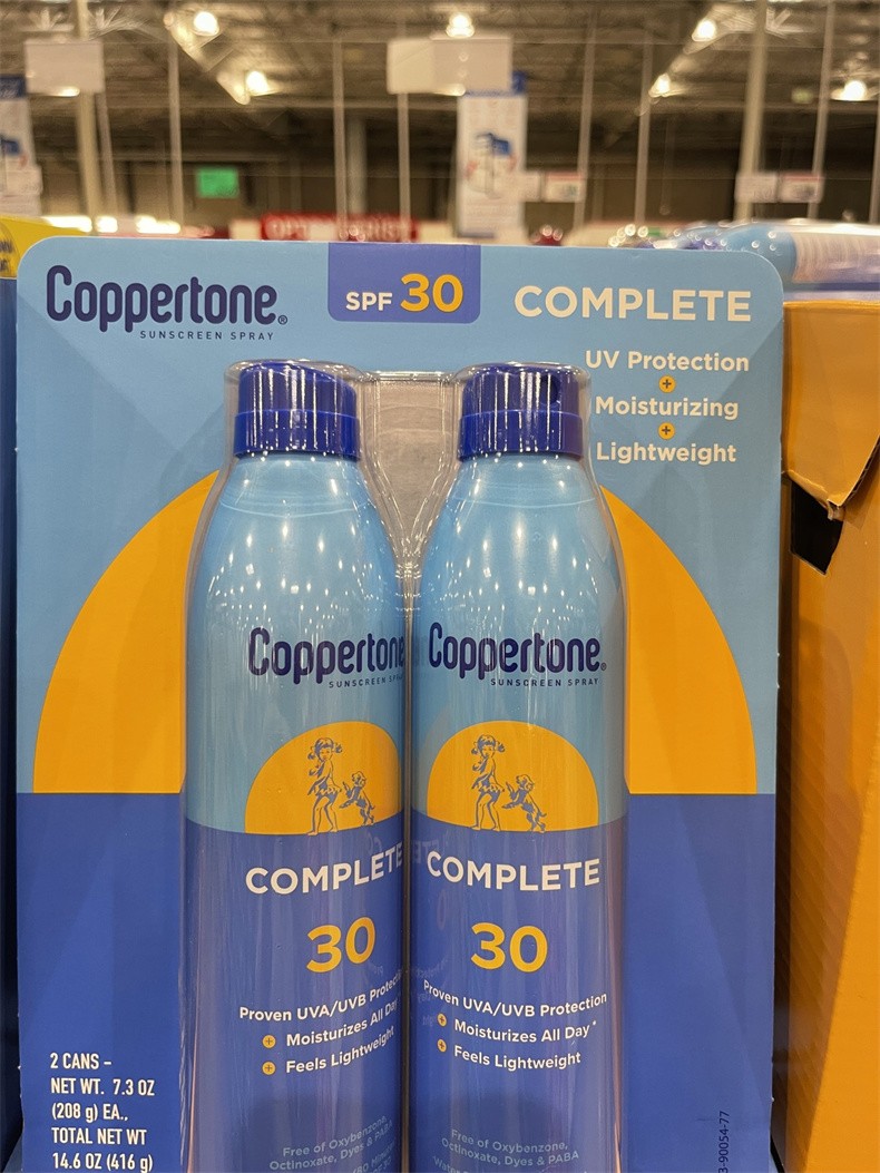 国内发 Coppertone水宝宝 运动防晒喷雾两件套SPF30  不退不换