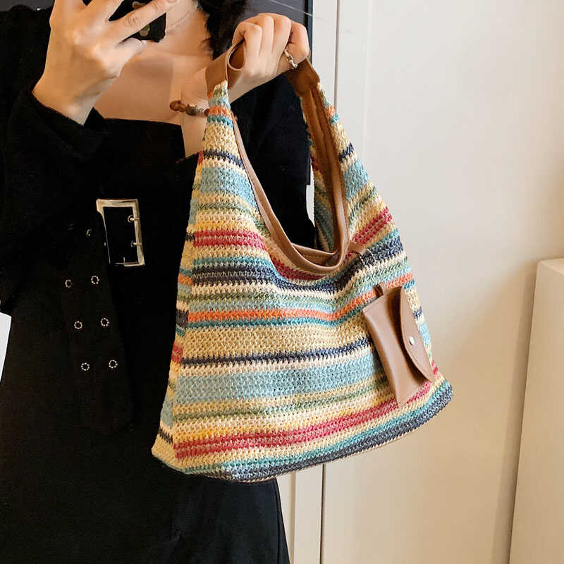 麦瑞雅编织小众设计度假托特包