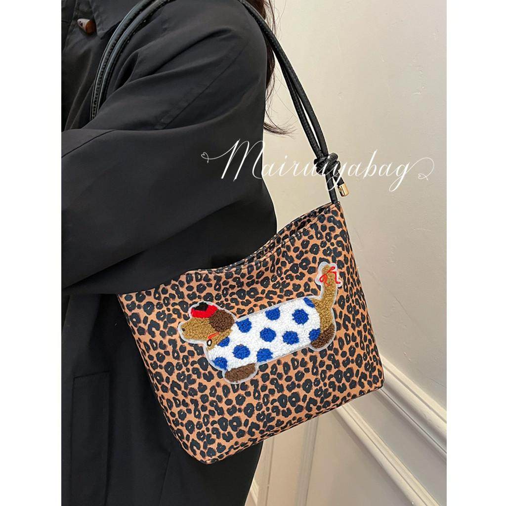 秋冬季超火小众豹纹包包女2024新款百搭单肩腋下包时尚手提水桶包,箱包皮具/热销女包/男包,水桶包,淘宝优惠券,粉丝福利购,淘宝优惠卷