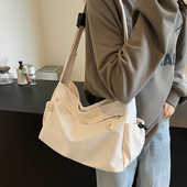 大容量手提包包女2024新款 休闲牛津纺托特包小众时尚 简约潮帆布包