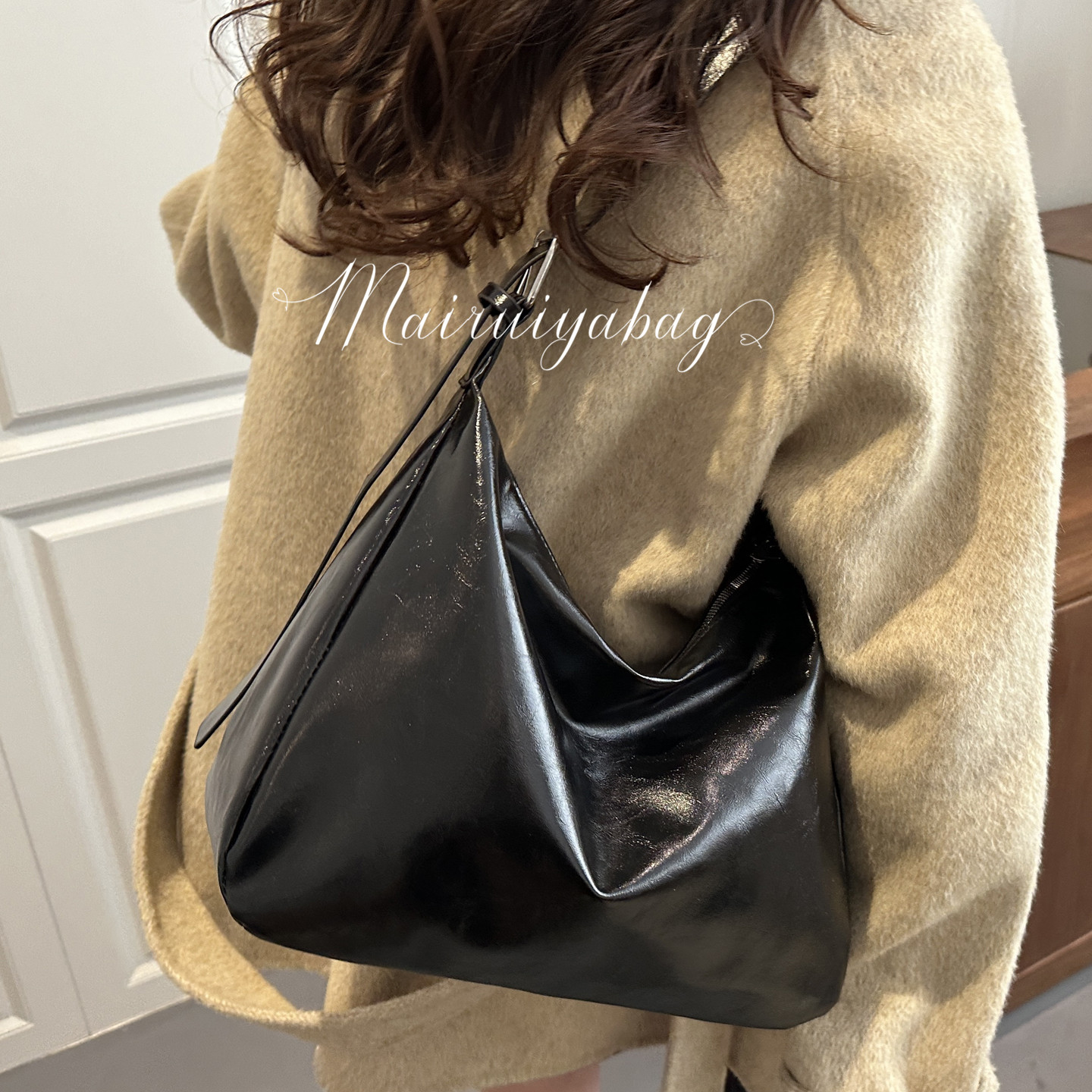 复古小众设计大容量通勤托特包