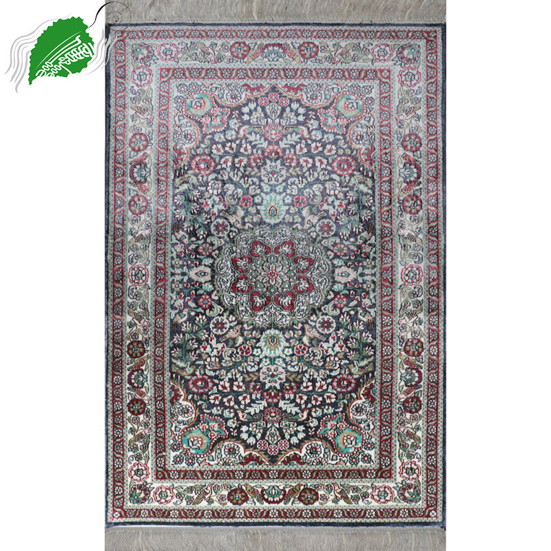 亿丝61×91厘米卧室床边客厅茶几进门玄关家用手工真丝波斯地毯,居家布艺,地毯,淘宝优惠券,粉丝福利购,淘宝优惠卷