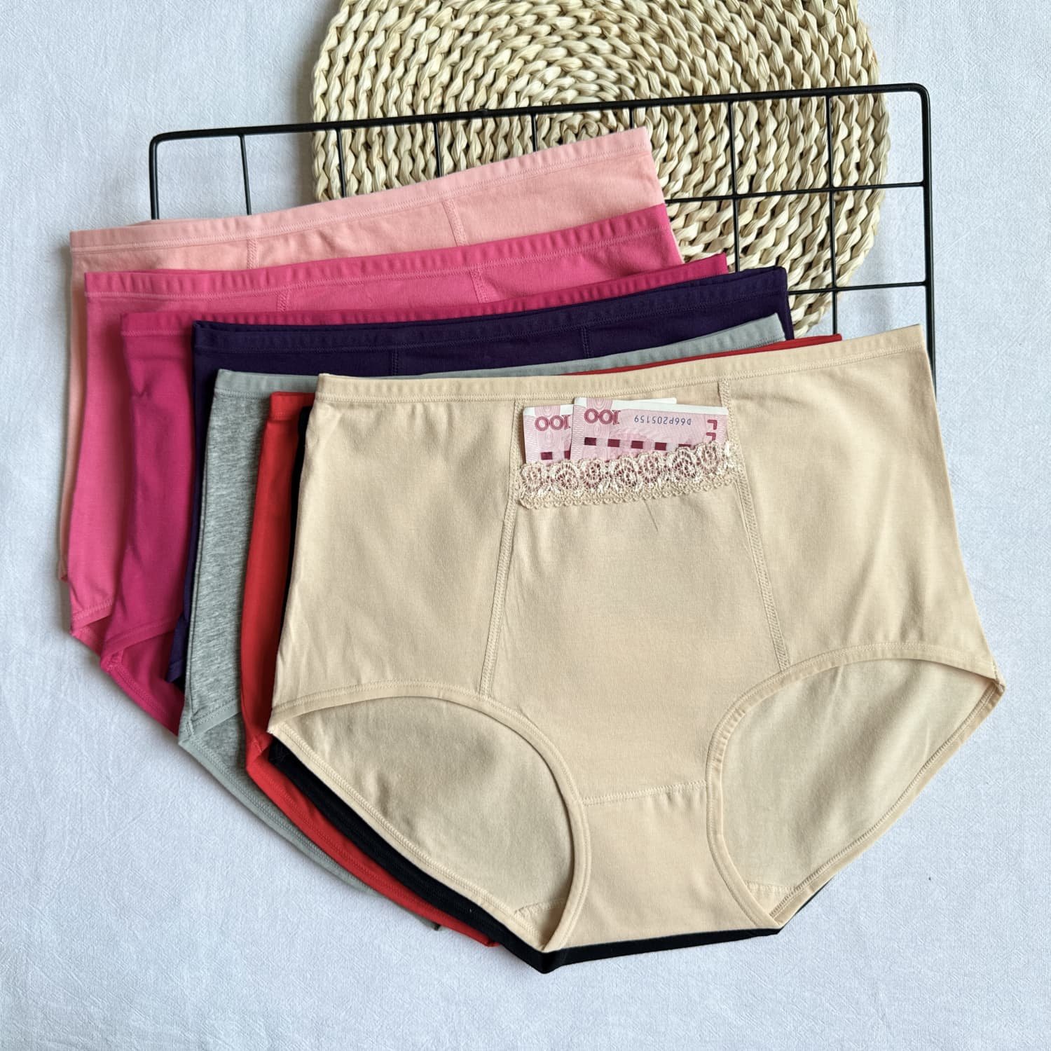 女生高腰暖宫棉质口袋内裤妈妈女士带兜内裤防盗大码高腰三角裤,女士内衣/男士内衣/家居服,女三角裤,淘宝优惠券,粉丝福利购,淘宝优惠卷