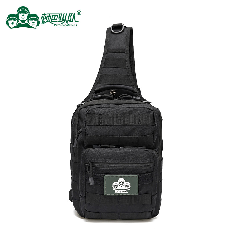 顿巴纵队战术单肩包男户外胸包斜挎包骑行路亚单肩钓鱼包多功能