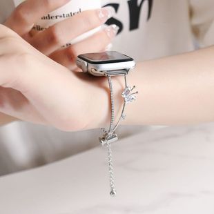 水晶蝴蝶手镯表带适用vivo watch gt红米watch5小米9pro红米6华为