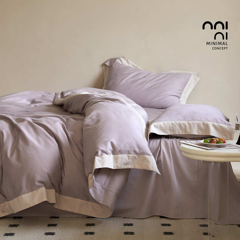 小众四件套提花贡缎精致