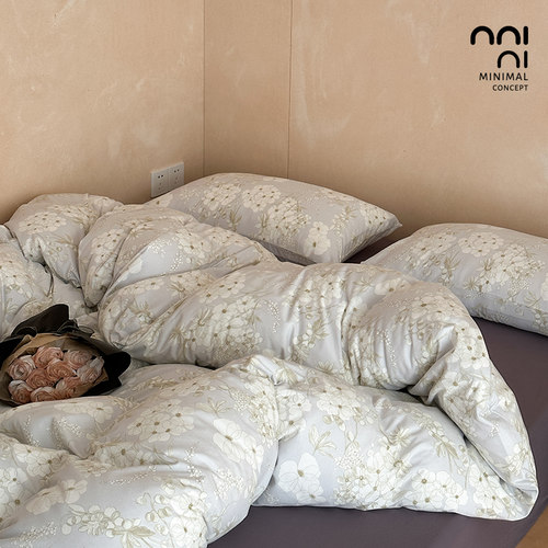 Minimal伯利恒之星｜田园系小清新针织棉床上四件套全棉纯棉被套4