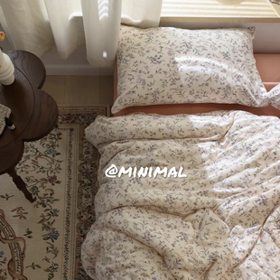 Minimal Concept【小欢喜】春夏温柔优雅碎花针织棉纯棉四件套