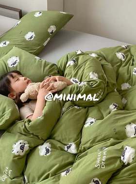 Minimal Concept【克拉克森的农场】可爱卡通涂鸦针织棉四件套