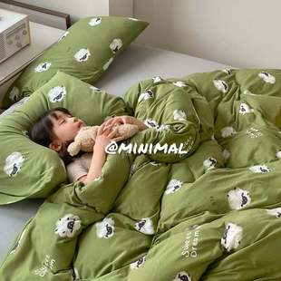 Minimal Concept【克拉克森的农场】可爱卡通涂鸦针织棉四件套