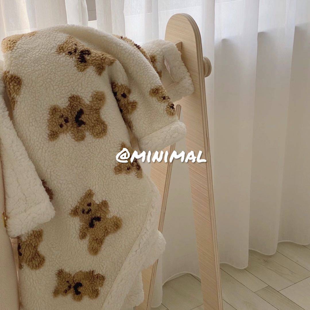 羊羔绒暖肤毯子韩国双面