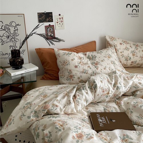 春意盎然全棉四件套碎花清新