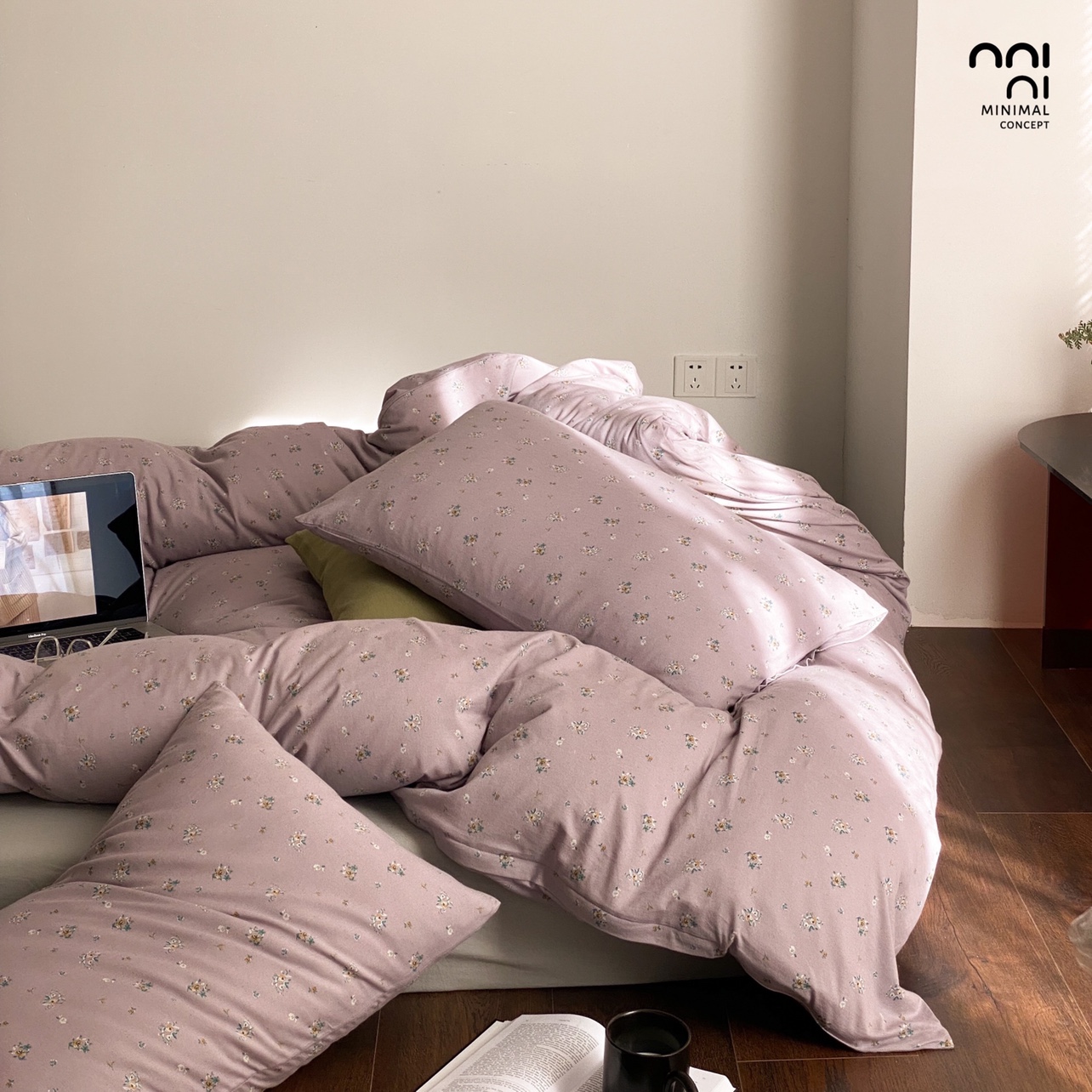 韩系碎花清新针织全棉