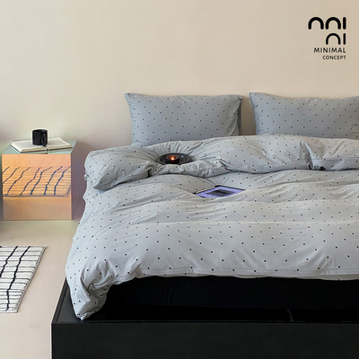 全棉四件套针织棉简约风