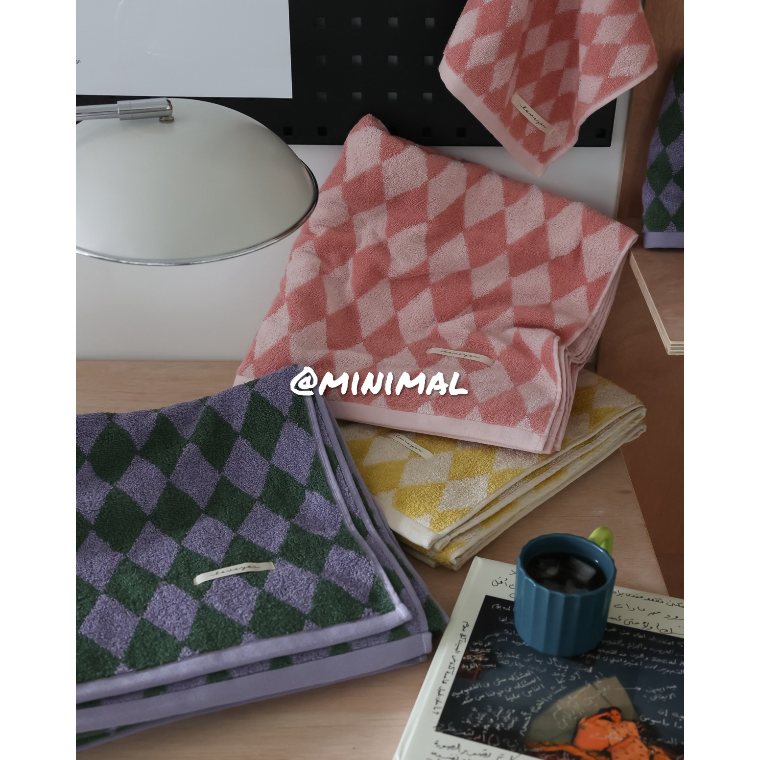 小众复古撞色洋气慵毛巾浴巾