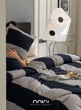 Minimal Concept【灰魂】小众高级酷女孩帅气时髦全棉针织四件套