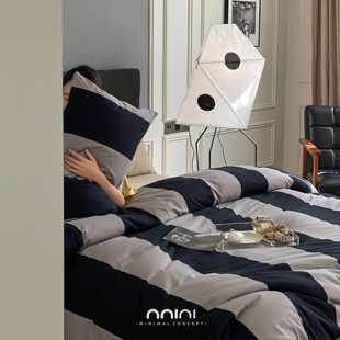 Minimal Concept【灰魂】小众高级酷女孩帅气时髦全棉针织四件套