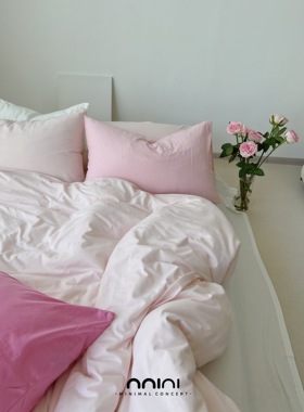 Minimal Concept【曼塔】敲粉嫩减龄混搭治愈限定针织棉四件套