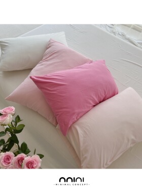 Minimal Concept【蔷薇】针织棉热卖自主搭配纯色粉色单被套枕套