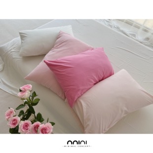 Minimal Concept【蔷薇】针织棉热卖自主搭配纯色粉色单被套枕套