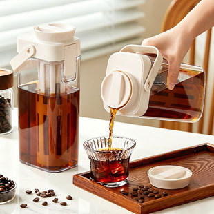 日本咖啡冷萃壶家用冷泡壶大容量便携冷水壶密封果茶冷泡杯冷萃杯