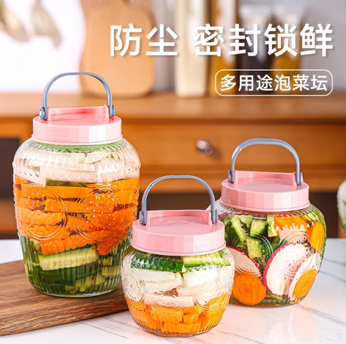 日本玻璃瓶泡菜坛子密封罐