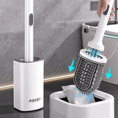 日本一次性马桶刷无死角洗脸巾厕所清洁卫生间长柄带底座2026新款