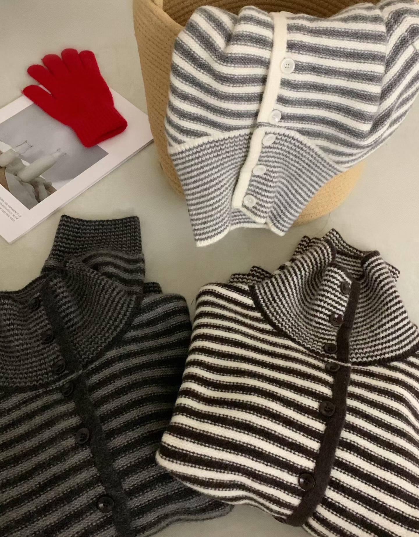 羊毛针织2025秋冬新款韩版宽松显瘦圆领套头毛衣女百搭针织衫上衣