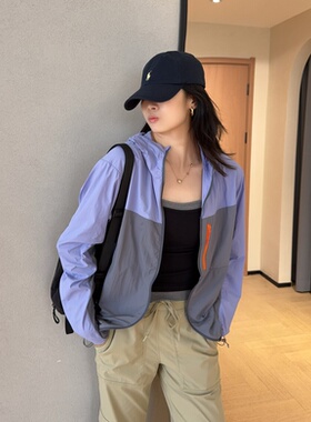 WTHEONE柜上2000+鸟家轻量化薄款防水皮肤衣连帽防晒衣外套女夏季