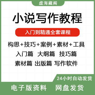 小说写作课程视频教程网文变现软文技巧写作教程全套学习资料