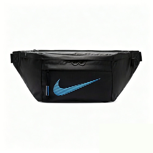 Nike耐克定制款金属蓝斜挎胸包