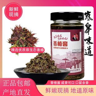 陕西安康特产岚皋瓶装王三翠香椿酱下饭菜香辣椿芽酱菜拌面拌饭