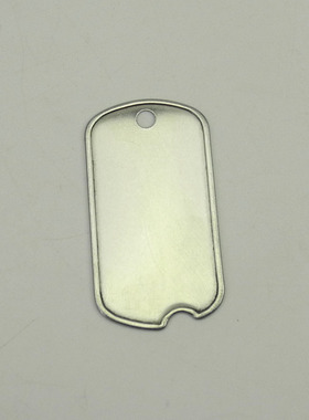 不锈钢狗牌/带缺口/身份牌/金属牌/dog tag/新款上市