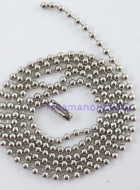 不锈钢珠链 /狗牌配套用直径2.4mm 不锈钢304材质