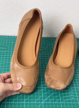 简约方头乐福鞋一脚蹬超舒适