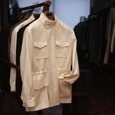 leo立领秋冬直筒夹克男士