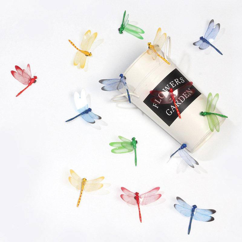 仿真蜻蜓装饰墙贴3D立体双层磁性别针挂件冰箱窗帘蚊帐磁铁装饰品,家居饰品,软装墙贴,淘宝优惠券,粉丝福利购,淘宝优惠卷