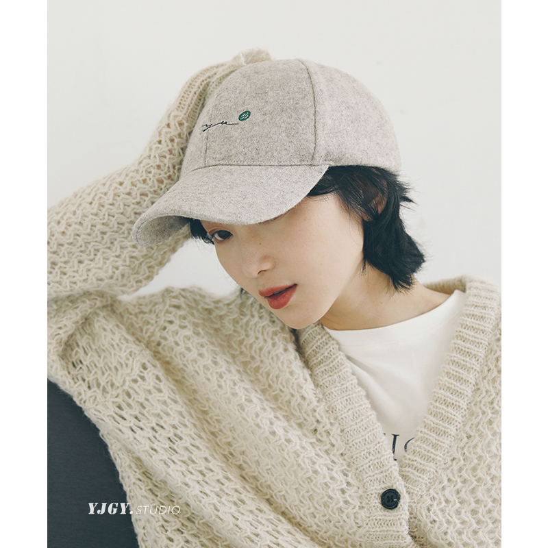 印计谷羽鸭舌帽逛街休闲女秋冬