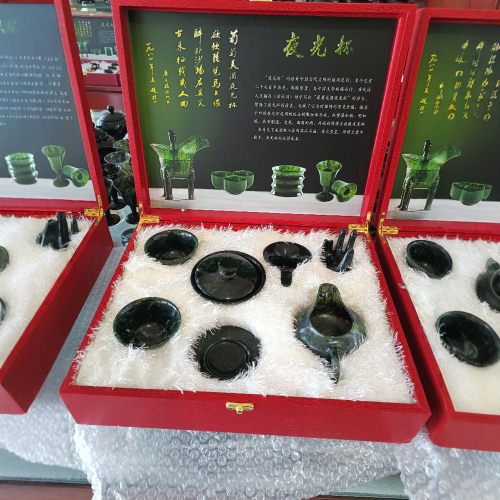 酒泉夜光杯静云轩十七年实体老店正品保障盖碗公道杯茶杯六件套