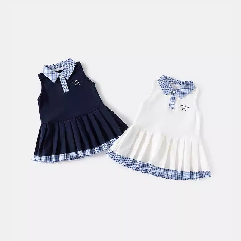 女童连衣裙夏装洋气儿童学院风裙连衣裙
